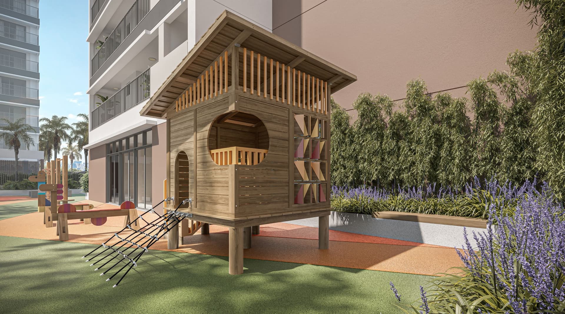 Playground infantil do Orbya Residences na Vila Carrão